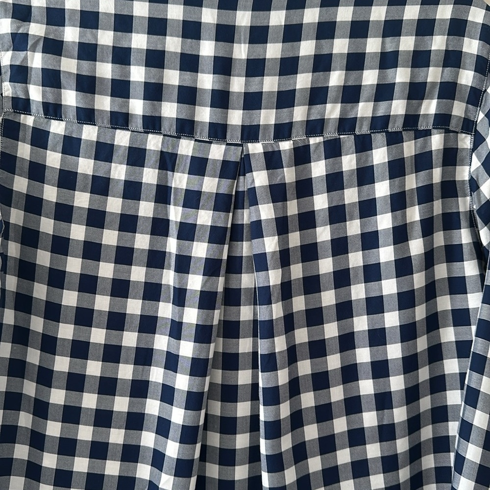 Grayson The Hero Button Down Shirt Long Sleeve Navy Check Sz XS Preppy Western - Picture 6 of 8